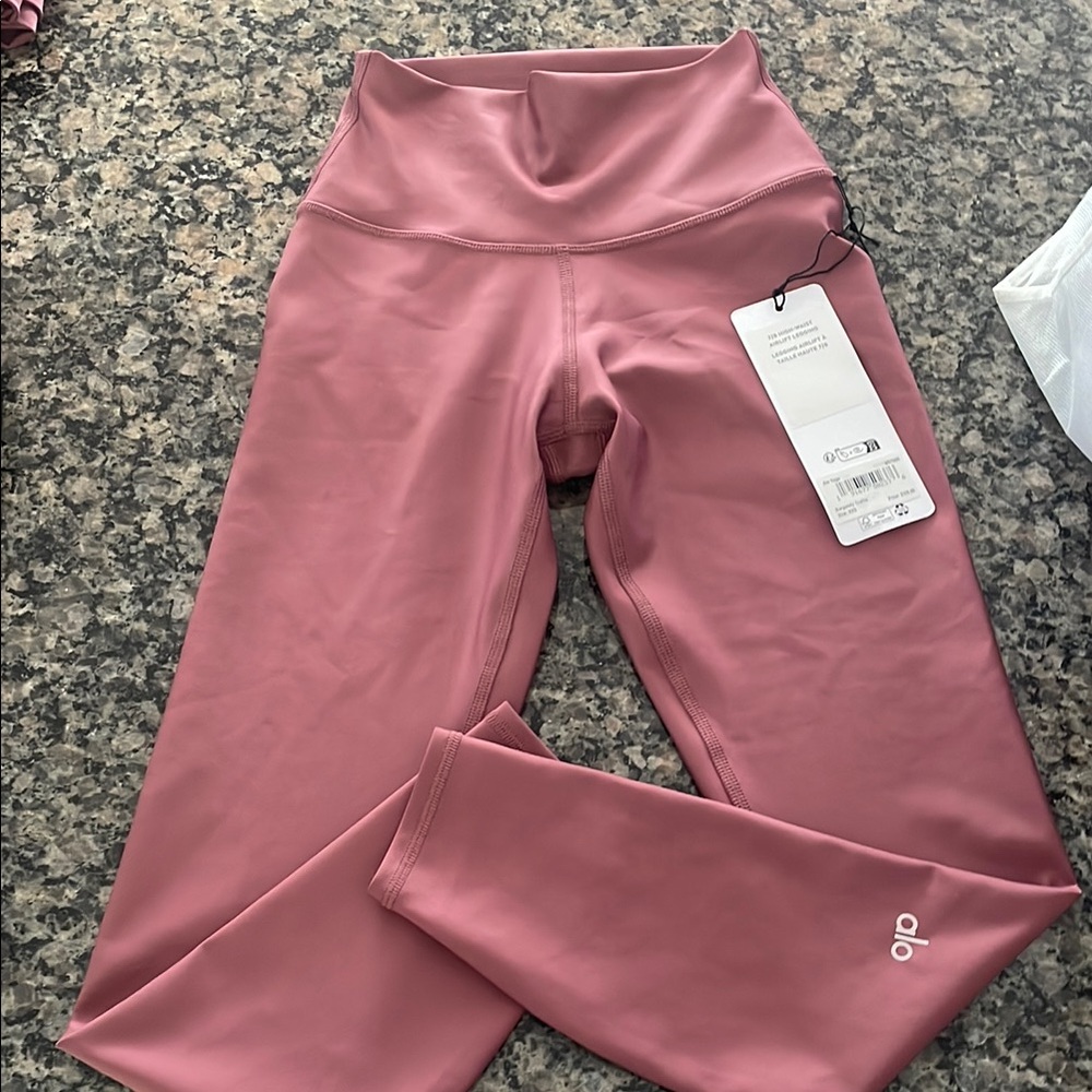 ALO Yoga Dusty Rose High-Waist Leggings
